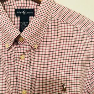Men’s Ralph Lauren Checkered Navy Pink XL